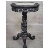 Vintage Chinese 2-piece heavily carved side