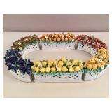 Vintage Italian majolica 6-piece ï¿½centrotavolaï¿½