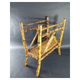 Vintage bamboo magazine rack