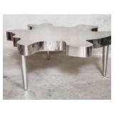 Irregular free-form-style stainless steel coffee