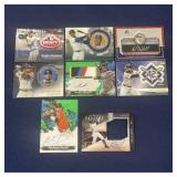 Lot of baseball cards: signed & patch cards