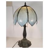 Vintage Art Nouveau Style slag tulip/lotus lamp
