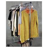 Rack of womens designer clothing