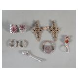 Group of sterling silver jewelry