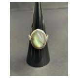 Sterling silver and labradorite ring