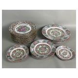 Group of vintage Chinese famille rose pattern