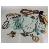 Group of costume jewelry