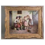 Vintage signed Edmund Adler (1876-1965) oil on