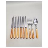 Group of royal Flatwear with butterscotch