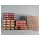 Group of vintage and antique leather bound books