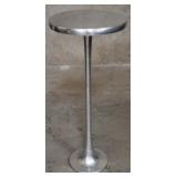 Vintage aluminum tulip side table
