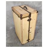 Vintage upright wardrobe steamer trunk