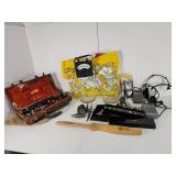 Vintage RC motors, instrument in box,