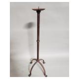 Vintage iron floor candle pricket