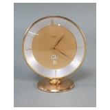 Galli Zurich Swiss brass and glass table clock