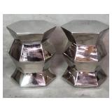 Pair of modern ceramic stools