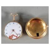 Antique high karat gold pocket watch with