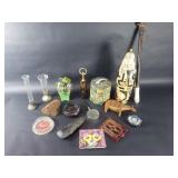 Hodgepodge of vintage collectible items
