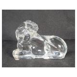 Baccarat crystal unicorn figure.