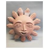 Vintage terracotta sun plaque