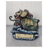 Disney Pirates of Caribbean music box snow globe