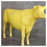 Vintage life size fiberglass cow statue