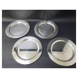 4 silver chargers