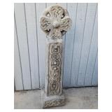 Vintage Celtic cross garden statue
