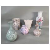 Group of porcelain and ceramic vases