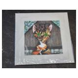 JS Perry Iris Giclee vintage cat print