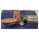 Lot of ceramic bowls & vase