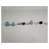 Group of vintage sterling silver rings