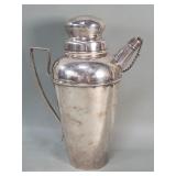 Sterling silver Art Deco style cocktail shaker