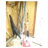 Metal tubing and 5gal gas tank