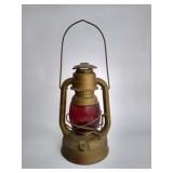 Dietz Little Wizard Red Glass Lantern Vintage
