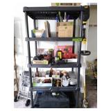 Plastic Storage Shelf only, no contents