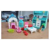 Barbie & Various Doll Furniture & Play Sets-AS-IS