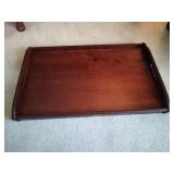Mahoghany color Wooden Tray 27.5" x 17.5"