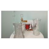 Clear Glass Decanters, Glass Mugs, Pitcher & Vase