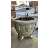 Two Large Cement Planters (As-Is)