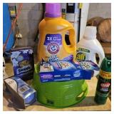 Laundry Supplies Basket Lot
