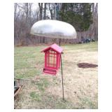 Hanging Bird Feeder w/Hook & Squirrel Baffle