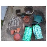 Tomato growing bags, garden lot