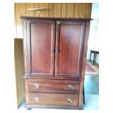 Broyhill Dark Wood Entertainment Cabinet