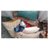 Decorative Pillows & Under Bed Metal Storage Bin