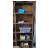 Brown Wood Style Bookcase Shelves