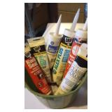 Tubes of Caulking, Bolts, Saw Chain