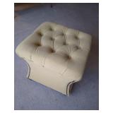 Light Yellow Tuffed Nailhead Ottman