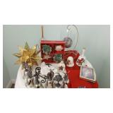 Mixed Christmas Decor, Metal Bells Lot