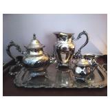 Onedia Silver Plate 4 Piece Tea Set